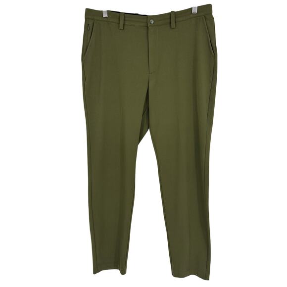 Quince Men’s 34 x 30 Ultra-Stretch 24/7 Smart Chino Athletic Tapered Olive Green - Picture 1 of 11